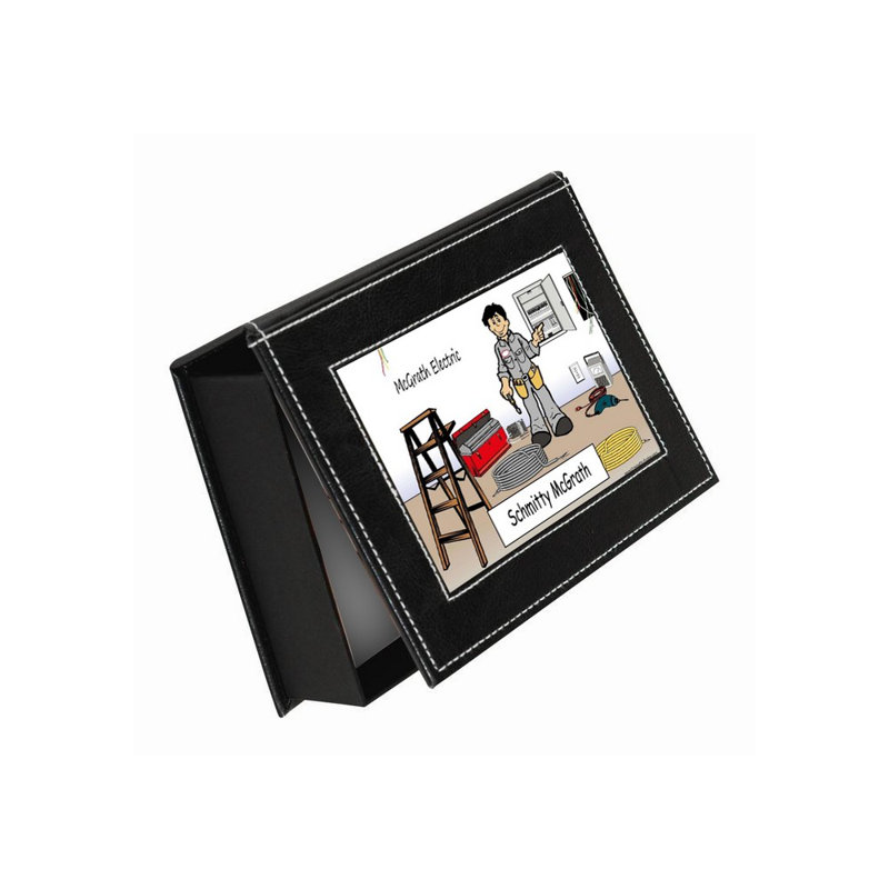 Faux Leather Memory Box