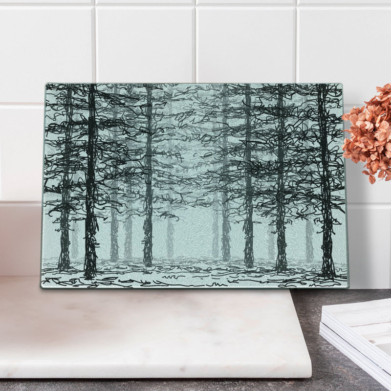 Planche à découper en verre trempé Ambesonne