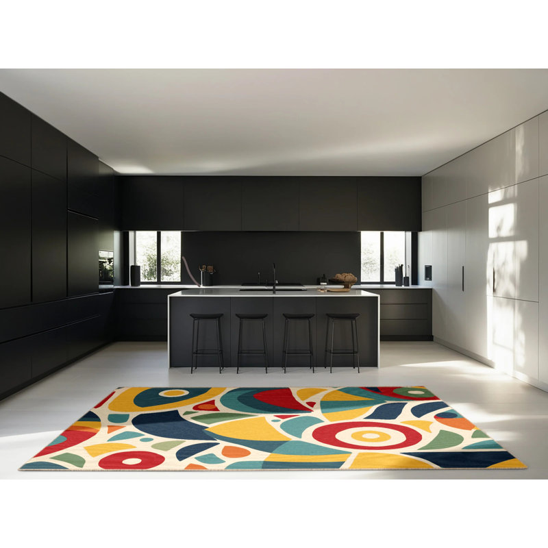 Jazzy Pulse Rug, Square 8'