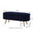 Luxury Oval Boucle Storage Ottoman Bench with Wood Legs-245043346