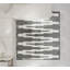 Tapis noir en polypropylène / polyester tissé à la machine Chevron-532717190