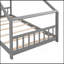 Lit en bois House House, gris-1063958575