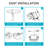6'' Selectable Color Temperature Dimmable Air-Tight IC Rated LED Canless Recessed Lighting Kit