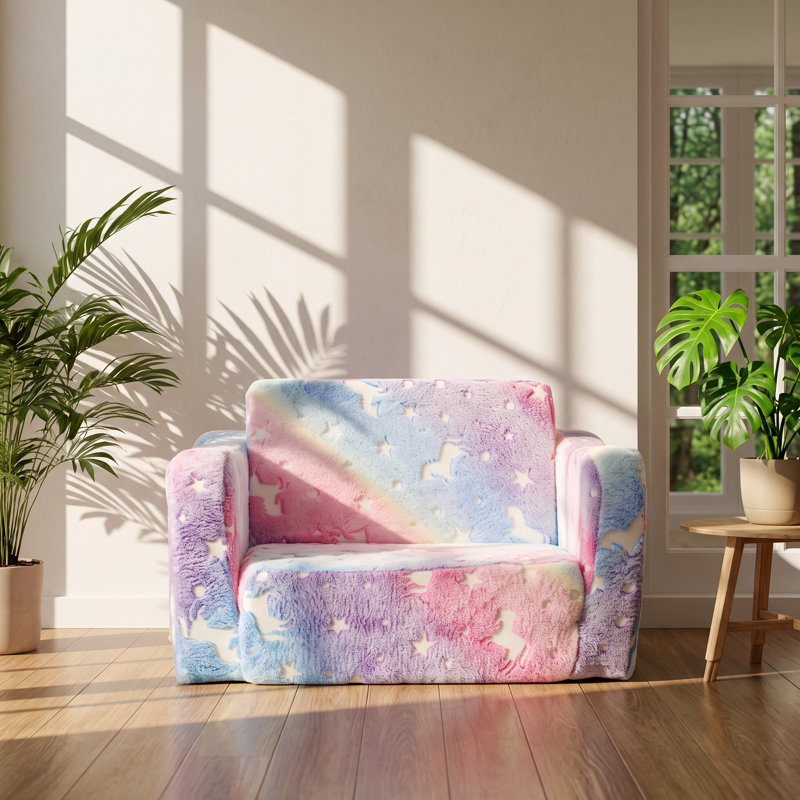 Twin 23.6 " Upholstered Convertible Sofa
