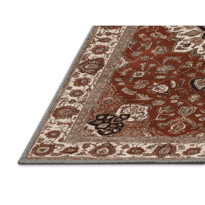Machine Washable Persian Gray Area Rug, Square 8'