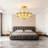 4 - Light Modern 17.7" Blossom Semi Flush Mount Chandelier