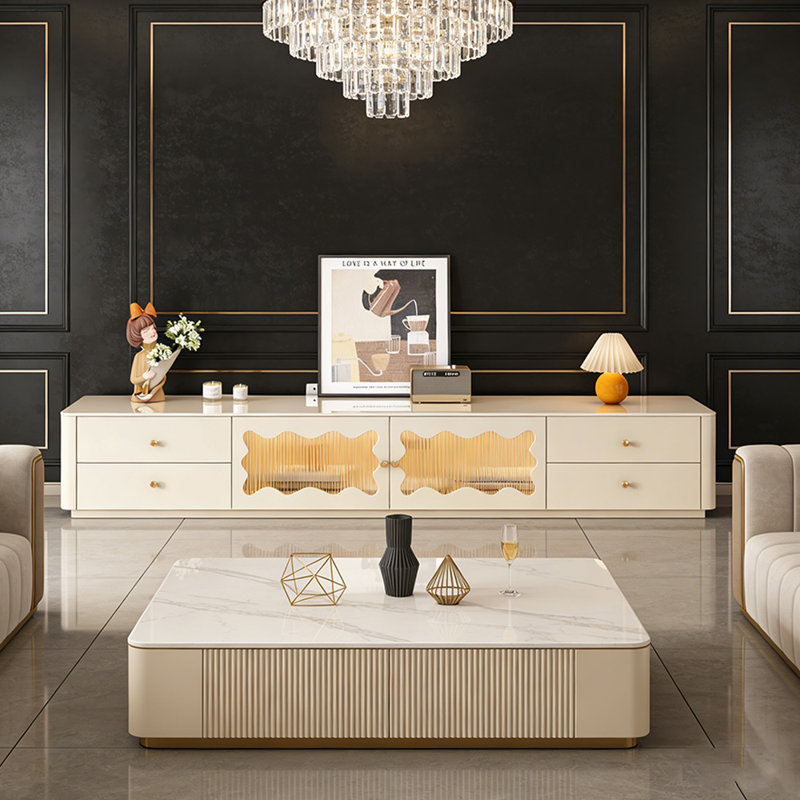 Meuble télé Luxury Minimalist Storage, 14,17 po H x 86,61 po L x 11,81 po l