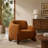 82Inches Boucle Sherpa Sofa -Caramel