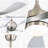 52-Inch Smart Ceiling Fan With Light Featuring 5 ABS Blades Dimmable LED And Memory Function