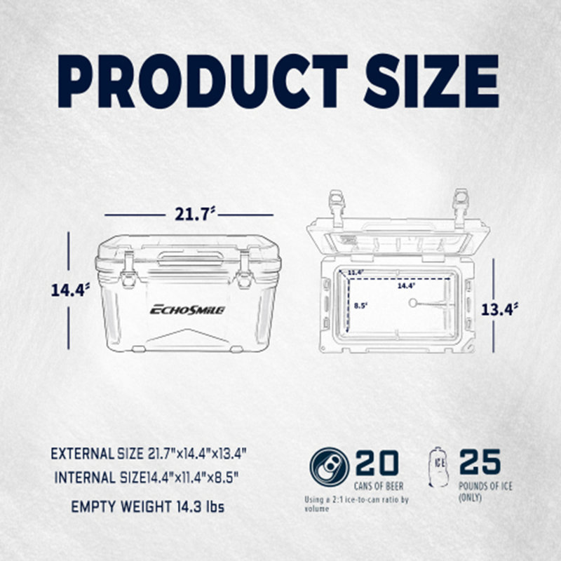 25Qt New Insulated Box, khaki