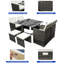 9 Pieces Rattan Garden Furniture Set Wicker Chairs Sofa Table For Outdoor Patio-1862027681