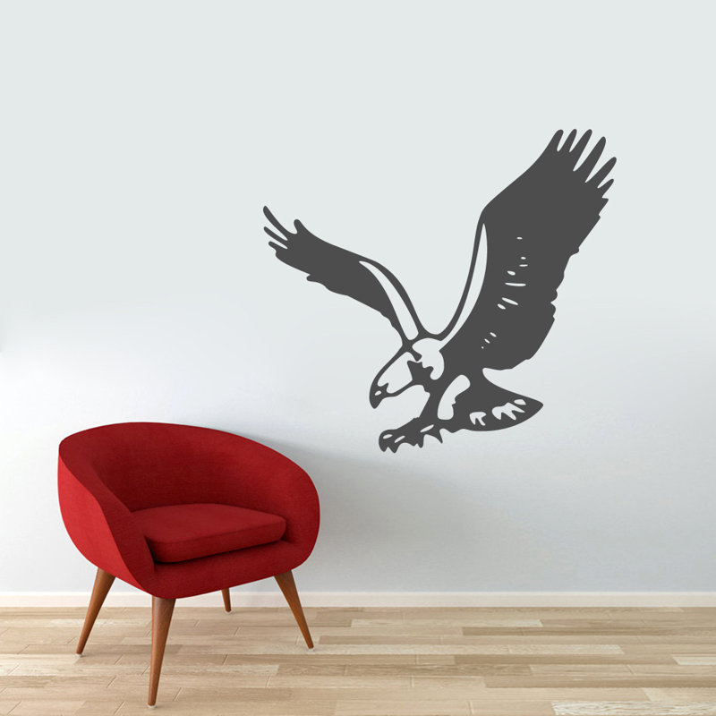Animals Non-Wall Damaging Wall Decal, Dark Gray