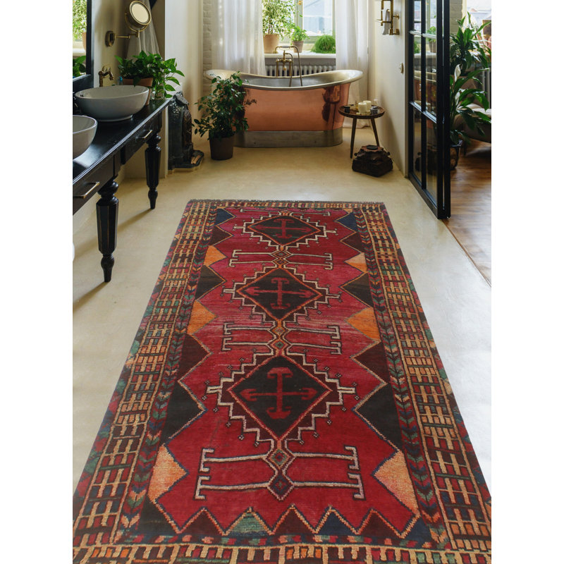 Keasha One-of-a-Kind 3'9" X 7'4" 1980s Runner Wool Area Rug in