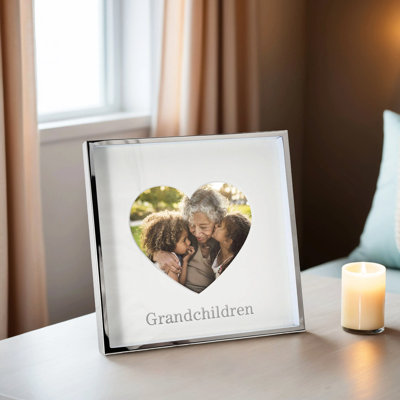 Silver Metal Picture Frame with Mat
