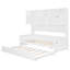 Lit de jour simple en bois avec lit gigogne simple, armoire et tablette tout-en-un, blanc-444324875-444324874
