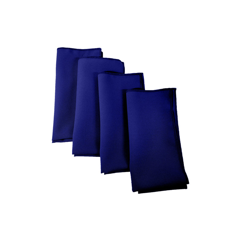 Polyester Square Napkin - Basics by Wayfair™, Royal, Set of 4