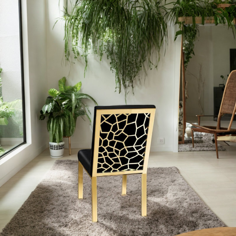 Chaise de salle à manger Acor, Noir