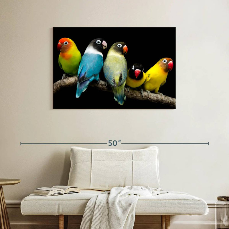 Brampt Five Lovebird Pets, 26" H x 39" W