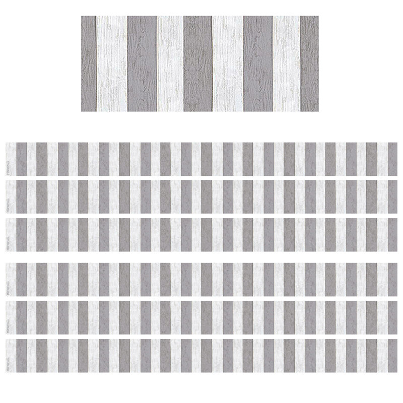 Bordure droite à rayures grises modernes