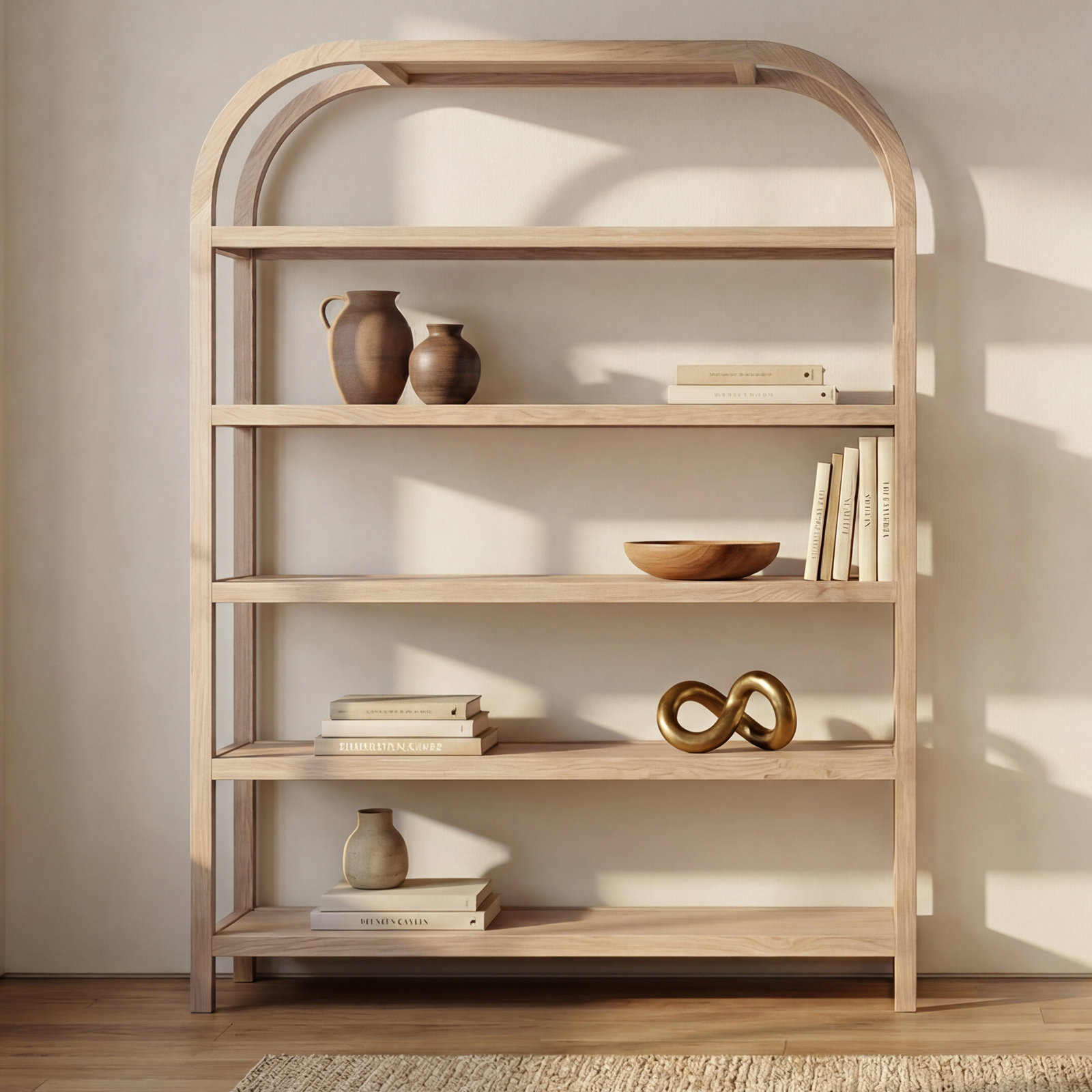 60" Bookcase, Brown