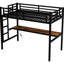 Lit mezzanine en métal avec bureau Space TG