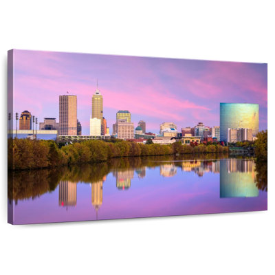 Nicci Indianapolis Skyline Reflection