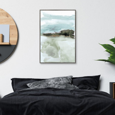 "Abstract Coast" par Willowbrook, art mural encadré