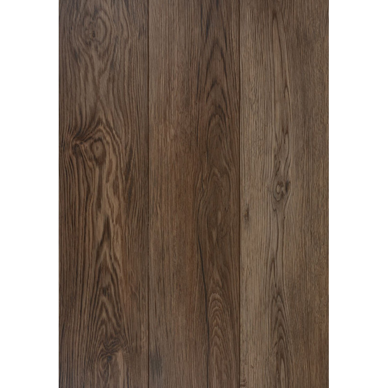 Planche de vinyle de luxe Keystone 7 po x 48 po x 4,4 mm, Brun foncé