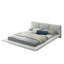 Lit plateforme tapissier en bois massif Lalegun-700477828