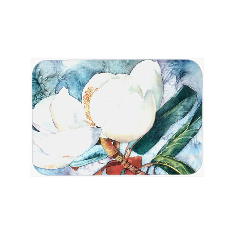 Planche à découper en verre fleur de magnolia caroline