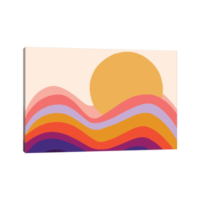 Retro Waves II - Print on Canvas