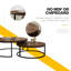 Nesting Coffee Tables, Set of 2 with 80cm & 60cm Round Tops, Steel Frame Fast Dispatch From UK Warehouse – Dispatched Within 2 Days-572747606