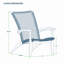 Chaise longue en teck Cantera