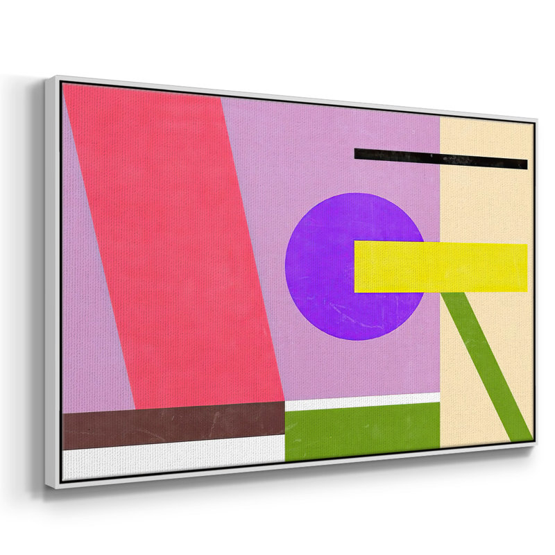 Color Composition IV " Color Composition IV " Painting Print, 17" H x 25" W x 2" D, White Framed Canvas, No Mat