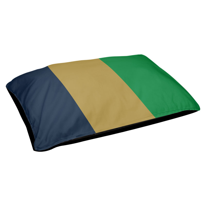 Coussin Atlanta, Très grand (l 50 po x P 40 po x H 7 po), Blue/Gold/Green