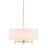 Elegant 5-Light White Drum Chandelier for Bedroom Kitchen Hallway-73543832