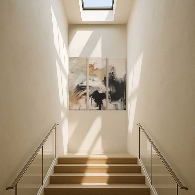 Impression sur toile Chaotic Crescendo IV, H 54 po x l 54 po x P 1,25 po, Toile tendue, 2