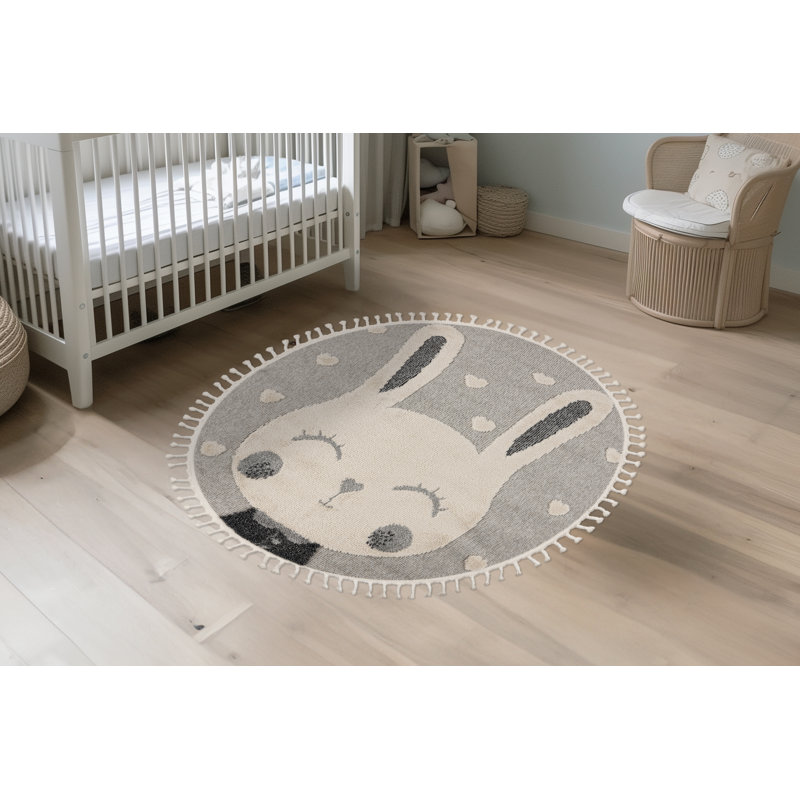 Round Elisabet Animal Print 133cm X 133cm Area Rug