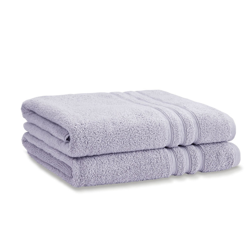 Zero Twist 100% Cotton Bath Sheet Pairs, Lilac