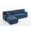 Canapé à compression, méridienne combinant 2 coussins