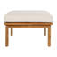 Ensemble de conversation d'extérieur 5 pièces en bois d'acacia et corde