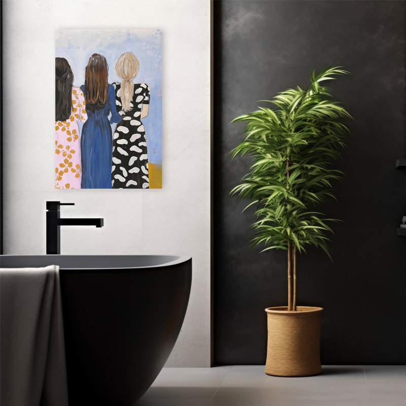Girlmatch - Art figuratif, H 24 po x l 16 po