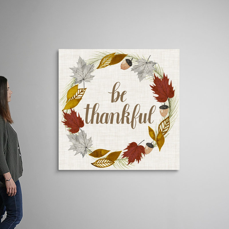 Reproduction d’art textuel sur toile, "Contemporary Autumn collection F", H 48 po x l 48 po x P 1,25 po, Toile tendue
