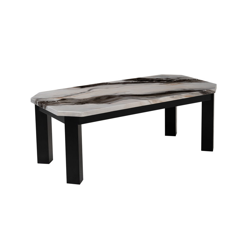Table basse Marbrée noire