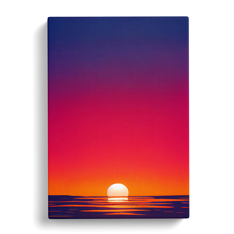 XC1022-4184X Stellar Ocean Sunset - Wrapped Canvas Print, 50cm W x 35cm W x 3cm D
