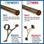 Quincaillerie et tubes de fixation de pied de bar 8 pi-98800110