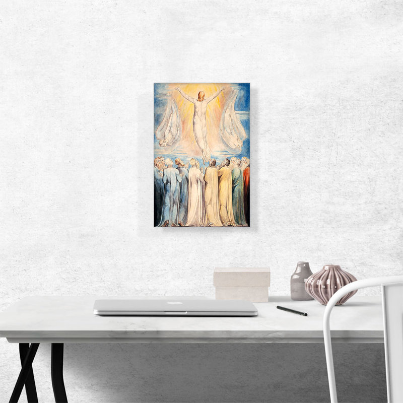 «The Ascension» par William Blake, reproduction d'art sur toile tendue, H 18 po x l 12 po x 1,5 po