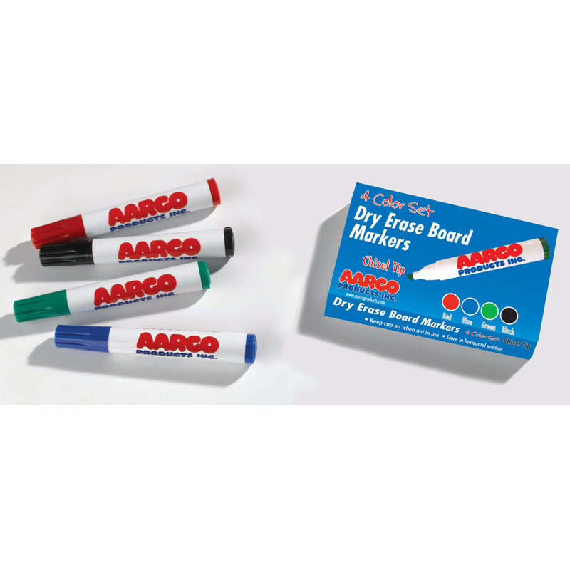 AARCO 4 Dry Erase Markers Dry-Erase Marker