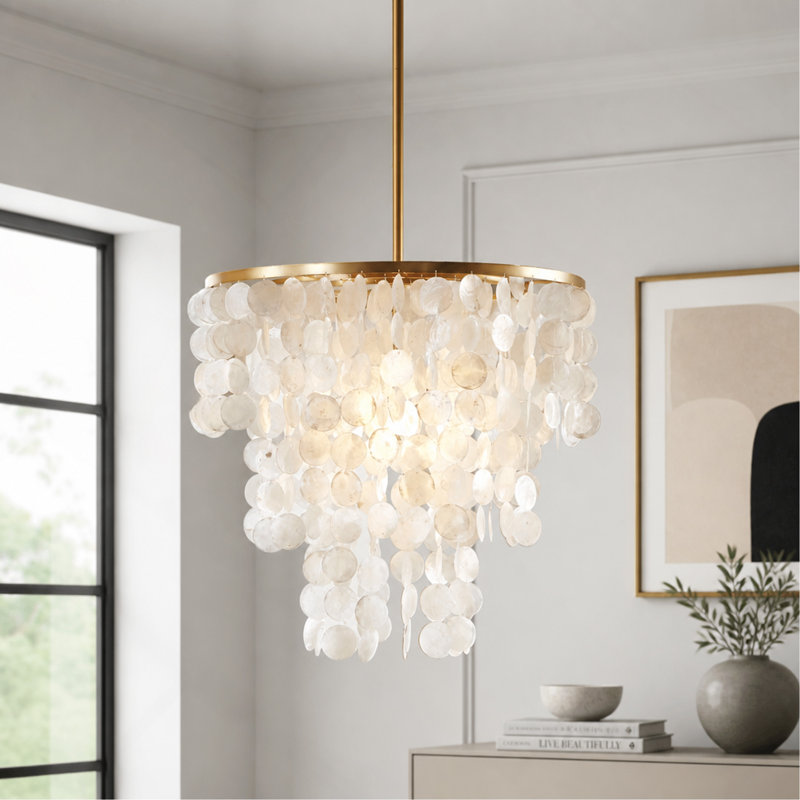 Layered Shell Chandelier Pendant Lights