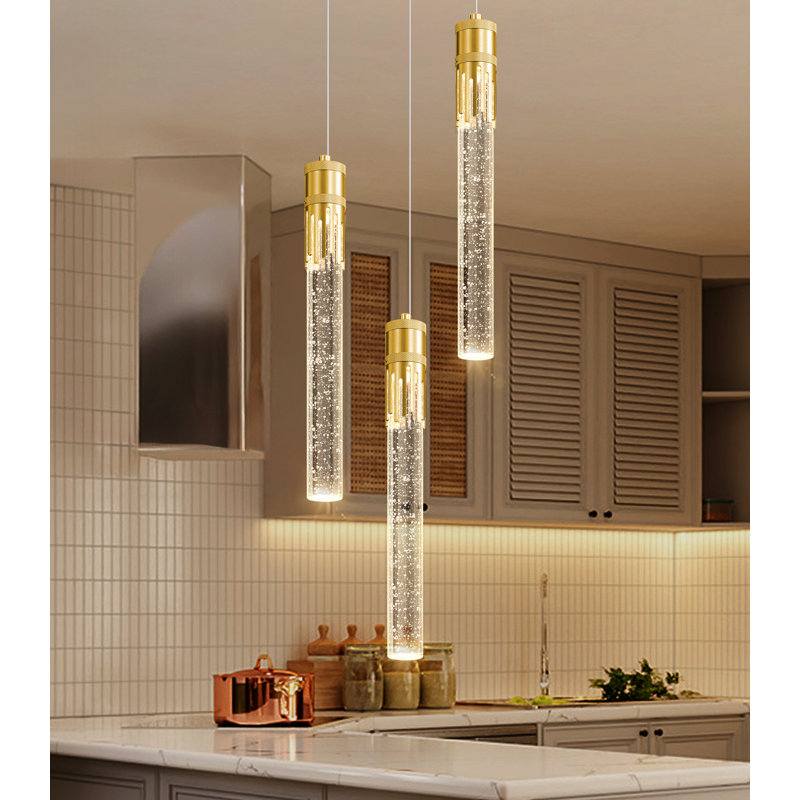 Lustre Modern Pendants, Doré